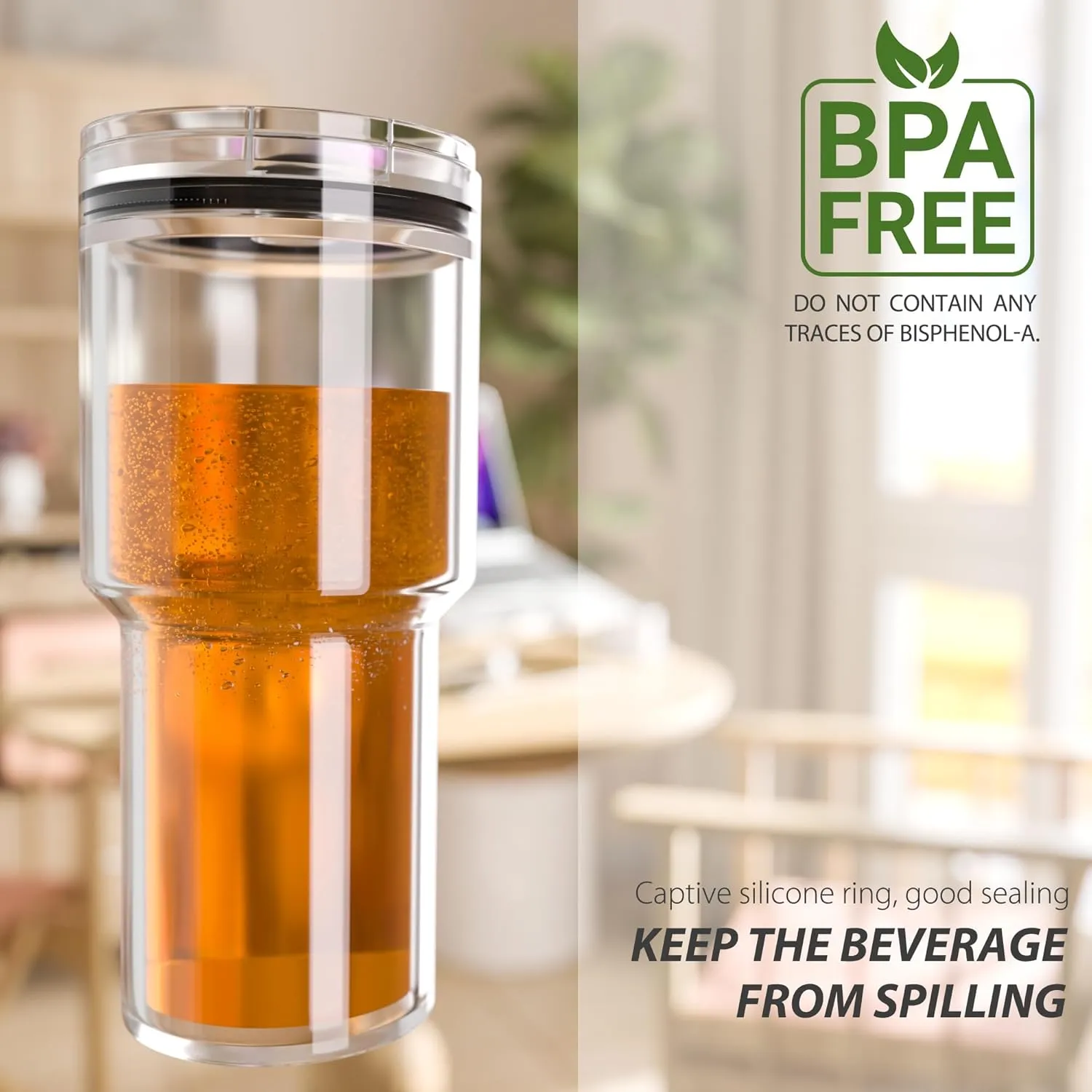 20 oz Tumbler Lid for YETI, 4 Pack Magnetic Replacement Lids for 20 oz Tumbler & 10oz Lowball, 10 oz Mug, Spill Proof Cup Covers with Slide Switch, BPA Free