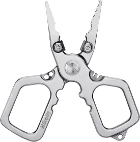 4 inch Fishing Pliers Saltwater, Stainless Steel Fishing Pliers with Split Ring, Fish Hook Remover, Tungsten Carbide Cutters, Fishing Gift for Men