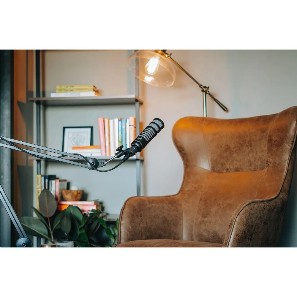 512 Audio Limelight, Dynamic Vocal XLR Microphone Bundle with Pop Filter and Boom Arm
