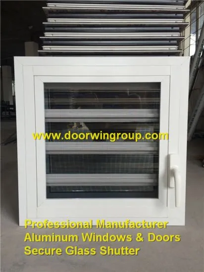 Aluminum Glass Louver Window with Opening Handles - China Aluminum Glass Shutter, Shutter Window