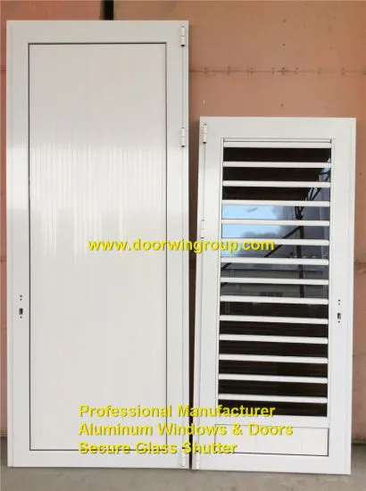 Aluminum Glass Shutter Door with Flyscreen - China Aluminum Glass Shutter, Shutter Door