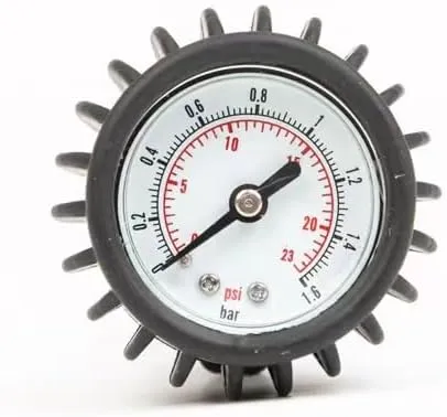 Barometer Kayak Air Pressure Gauge, Inflatable Boat raft Pressure Gauge with Air Valve Connector 1.6 Bar/ 23 PSI (1.6BAR/23PSI)