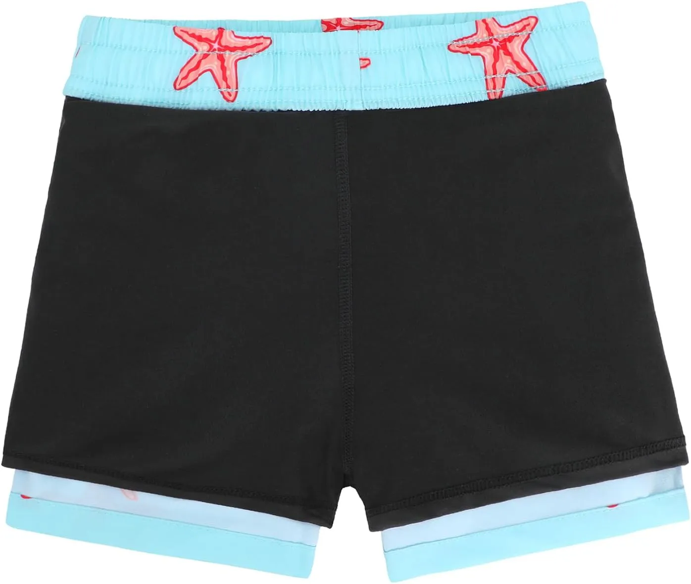 CULACCINO Boys Swim Trunks Boxer Brief Liner Anti Chafe Toddler Swim Shorts Boy Bathing Suit with Compression Liner 2-16T