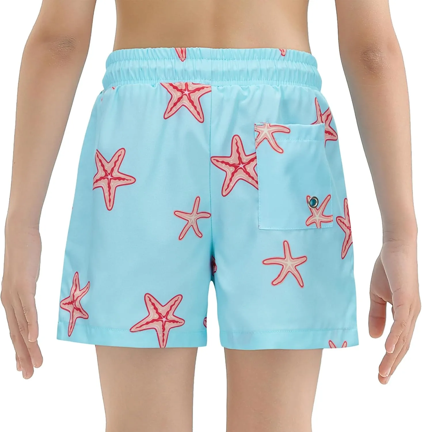 CULACCINO Boys Swim Trunks Boxer Brief Liner Anti Chafe Toddler Swim Shorts Boy Bathing Suit with Compression Liner 2-16T