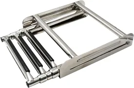 Dock Boat Ladders 3-Steps Telescoping Boarding Ladder, Under Platform Sliding Ladder Boat,Stainless Steel Heavy Duty Marine Yacht/Pontoon/Bass Boat Ladder
