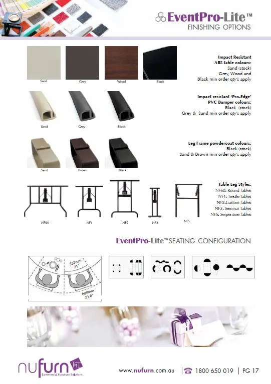 EventPro-Lite - 5ft Trestle Folding Table | In Stock