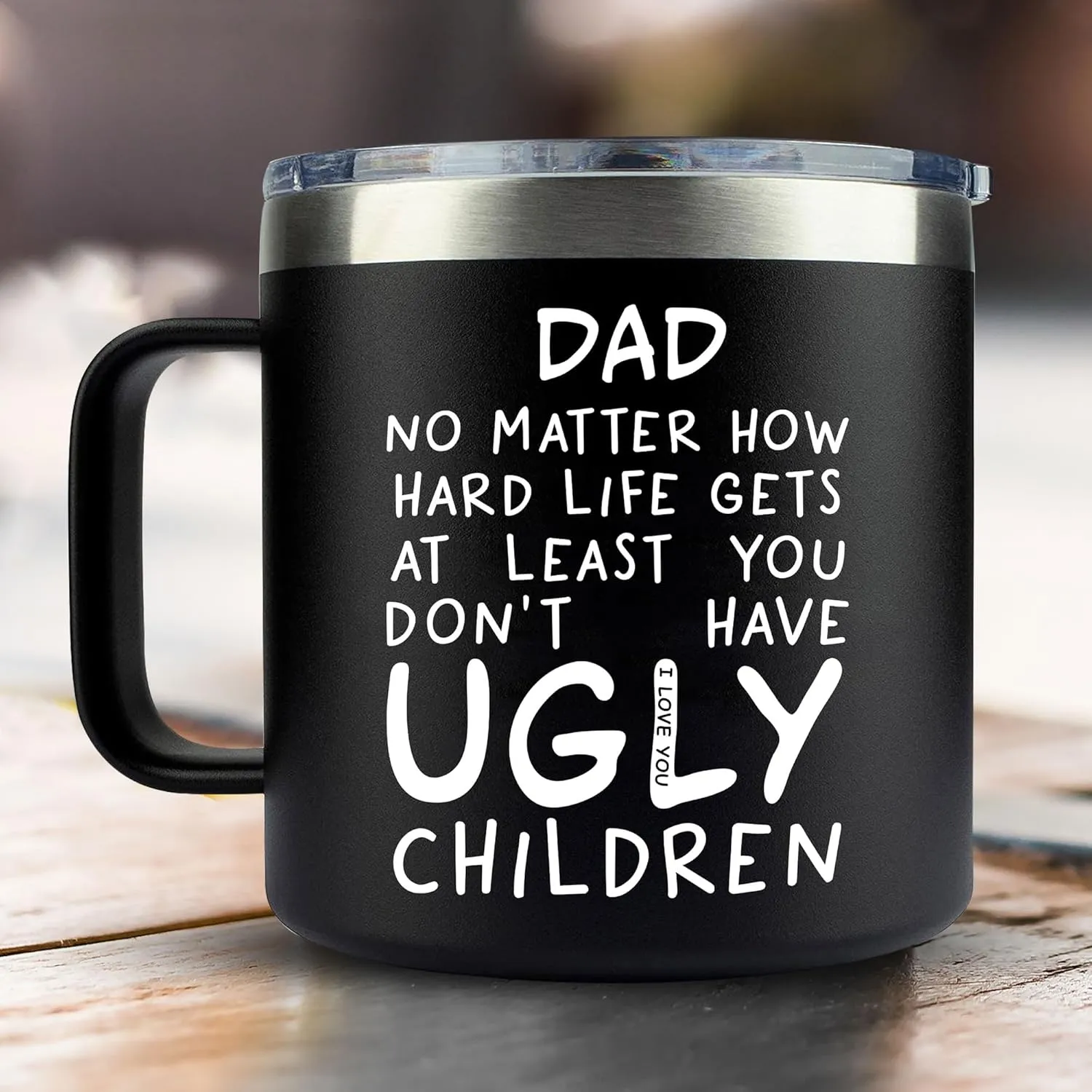 Gifts for Dad from Daughter, Son - Father's Day Gifts for Dad, Men - Dads Birthday Gift Ideas, Birthday gifts for Dads, Fathers - Best Dad Ever Gift, Best dad Mug, 14 Oz Coffee Mug for dad