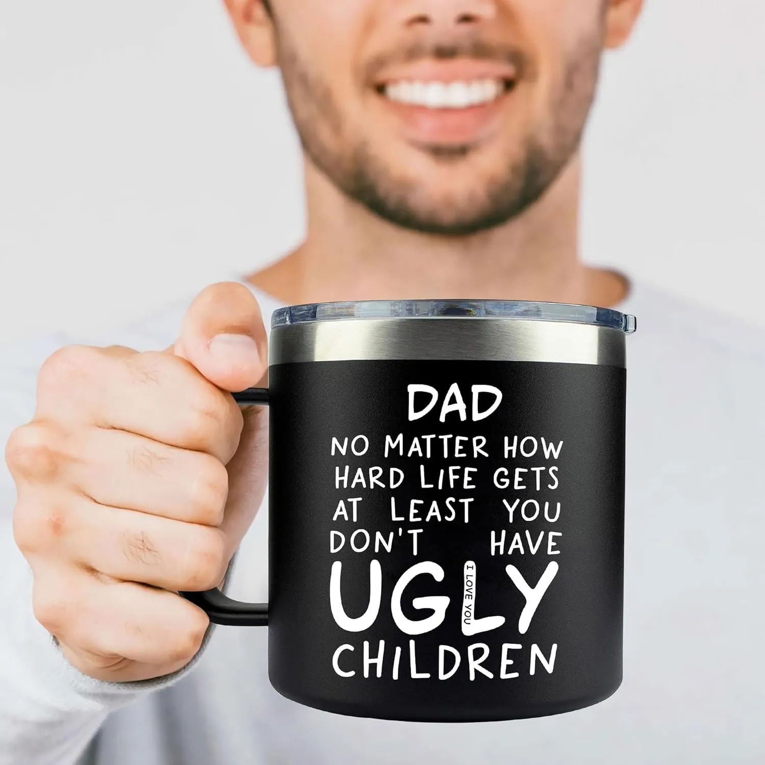 Gifts for Dad from Daughter, Son - Father's Day Gifts for Dad, Men - Dads Birthday Gift Ideas, Birthday gifts for Dads, Fathers - Best Dad Ever Gift, Best dad Mug, 14 Oz Coffee Mug for dad