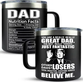 Gifts for Dad from Daughter, Son - Father's Day Gifts for Dad, Men - Dads Birthday Gift Ideas, Happy Birthday gifts for Dads, Fathers - Best Dad Ever Gift, Best dad Mug, Coffee Mug for dad 14 Oz