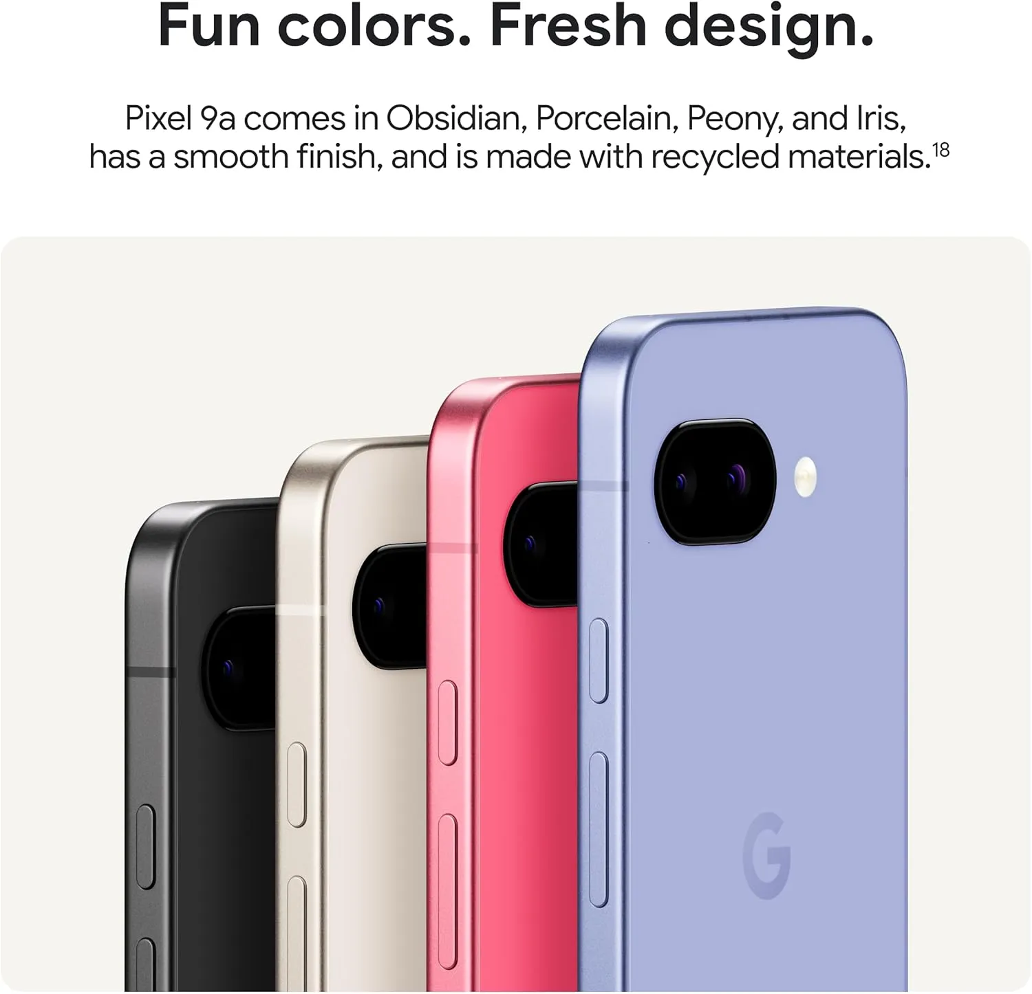 Google Pixel 9a with Gemini - Unlocked Android Smartphone with Incredible Camera and AI Photo Editing, All-Day Battery, and Powerful Security - Porcelain - 128 GB