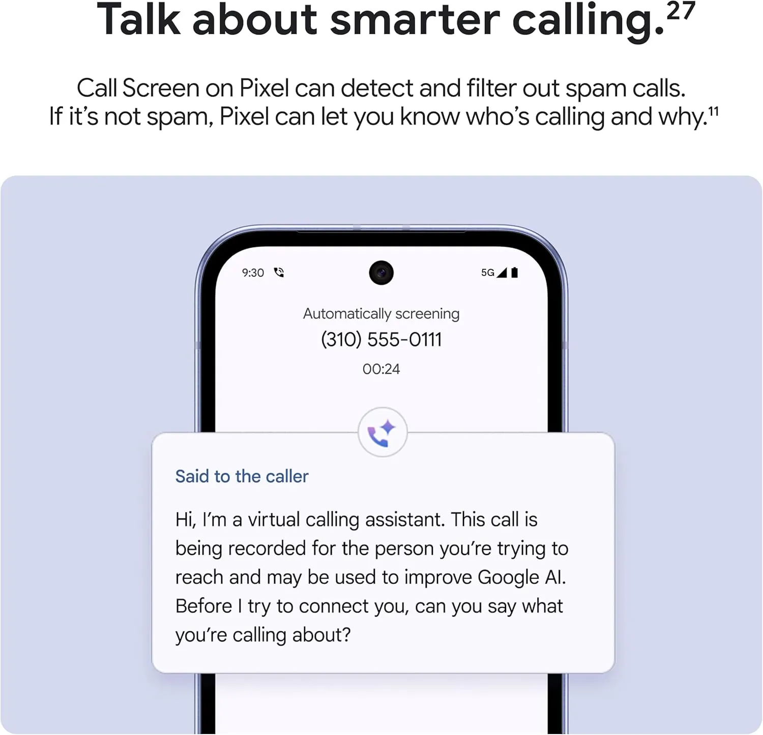 Google Pixel 9a with Gemini - Unlocked Android Smartphone with Incredible Camera and AI Photo Editing, All-Day Battery, and Powerful Security - Porcelain - 128 GB