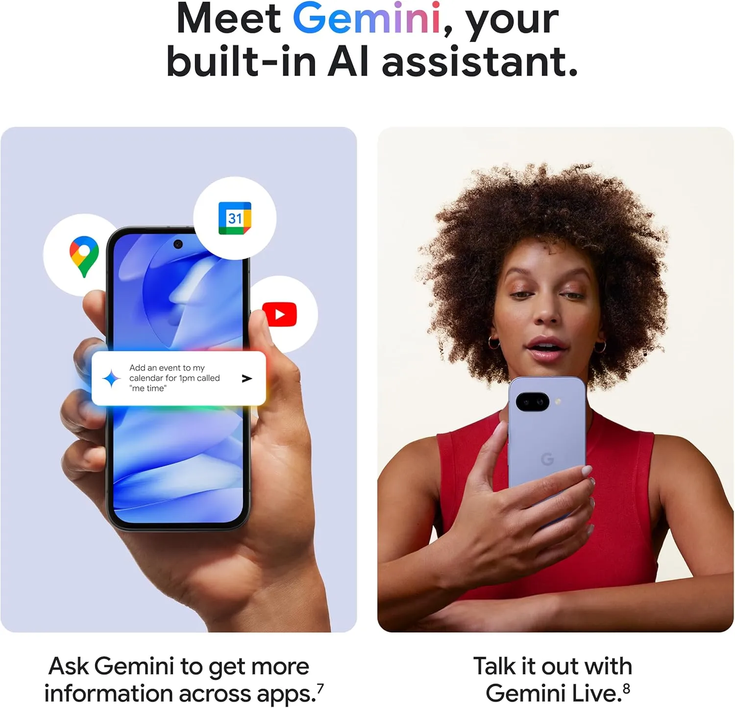 Google Pixel 9a with Gemini - Unlocked Android Smartphone with Incredible Camera and AI Photo Editing, All-Day Battery, and Powerful Security - Porcelain - 128 GB