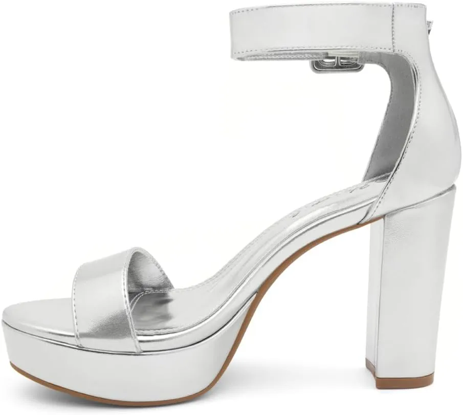 Herstyle Platform Heels for Women  4 Inch Chunky Block Heeled Sandals | Open Toe Dressy Strappy High Heels with Ankle Strap for Wedding, Prom, Graduation & 2025 Events
