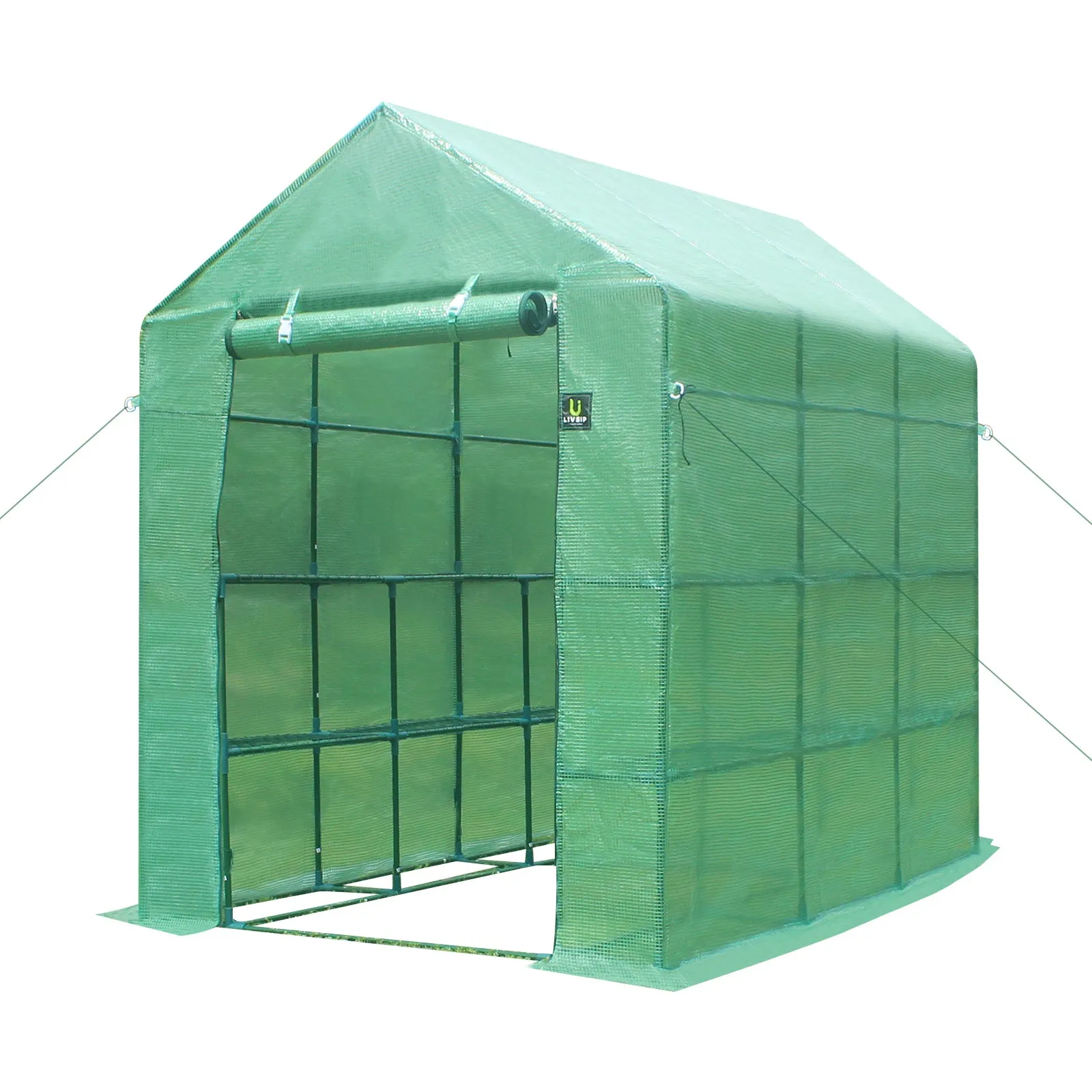 Livsip Greenhouse Walk in Tunnel Green House Garden Shed Storage Plant 2.1X1.4M