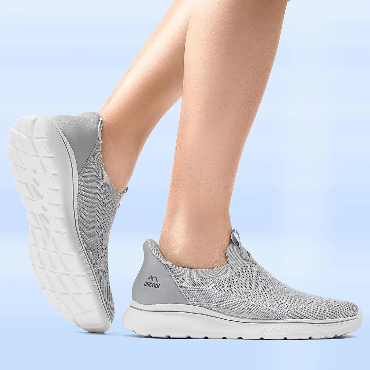 Men's Hands-Free Slip On Sneakers | Laceless Walking Shoes for Gym/Travel/Office