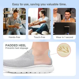 Men's Hands-Free Slip On Sneakers | Laceless Walking Shoes for Gym/Travel/Office