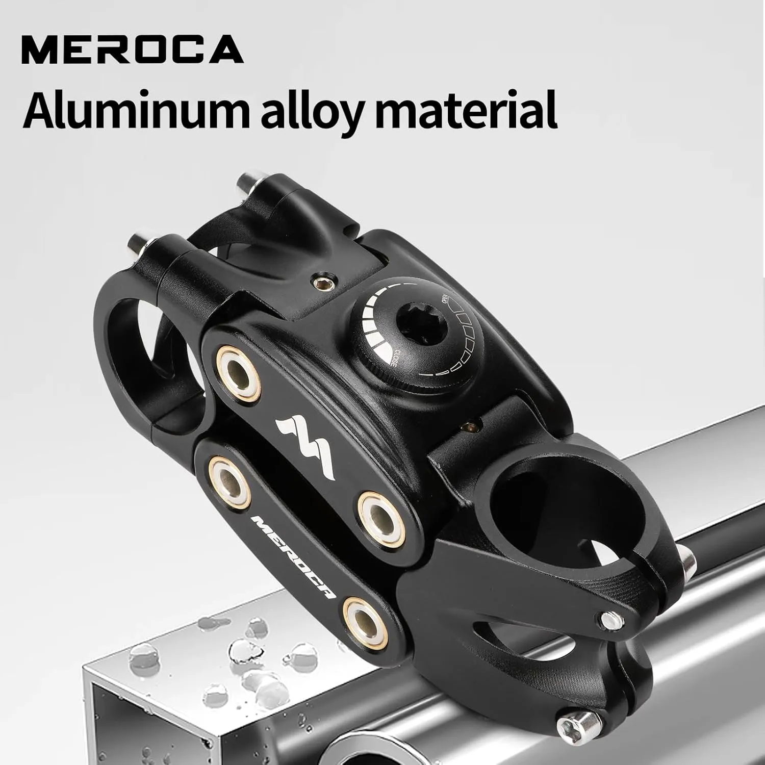 MEROCA Suspension Stem for Bikes, Shock-Absorbing Bicycle Handlebar Stem, Bike Stem Mountain Bike Stem Short Handlebar Stem for Road Bikes, MTB, BMW, Gravel Bikes, Ebike