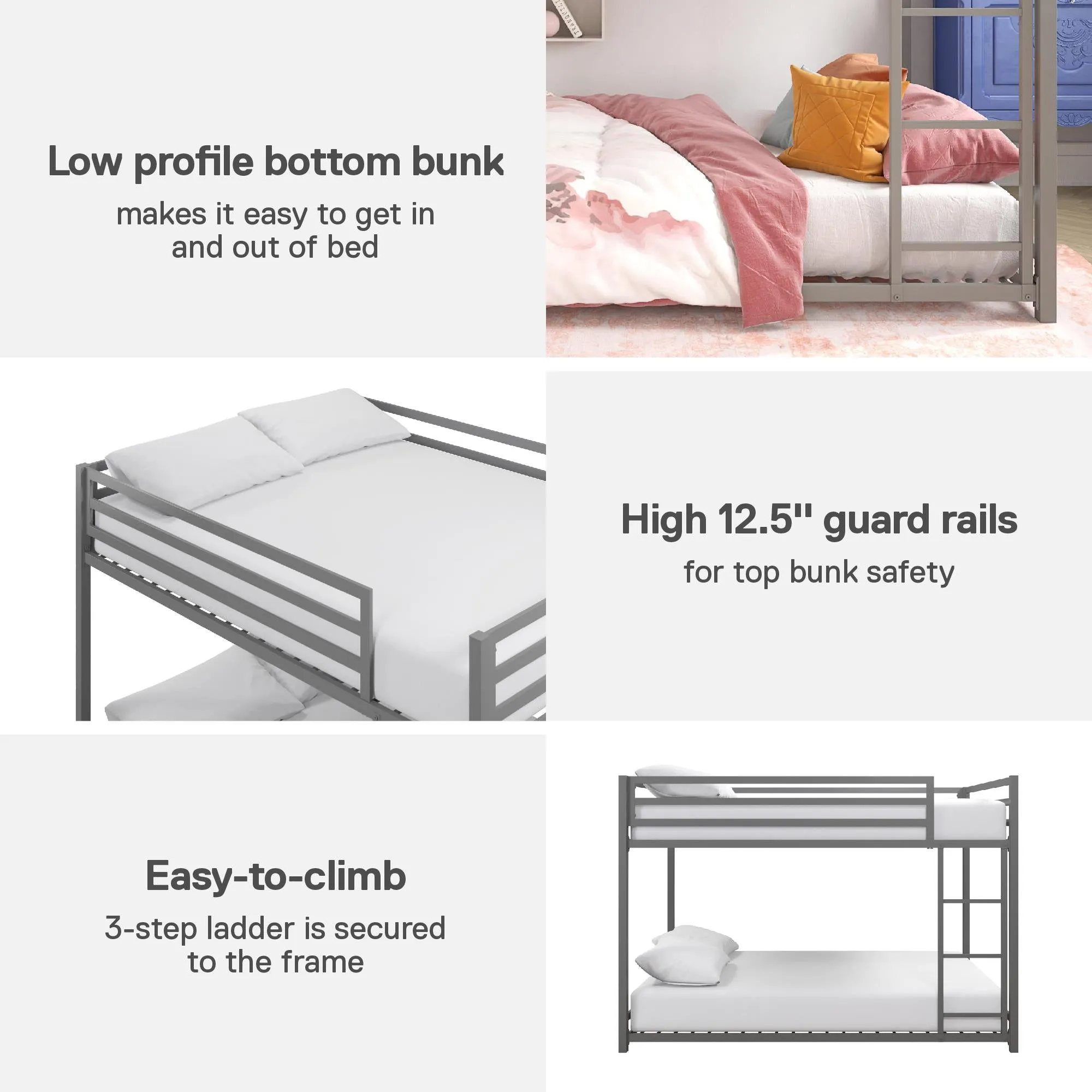 Miles Metal Bunk Bed
