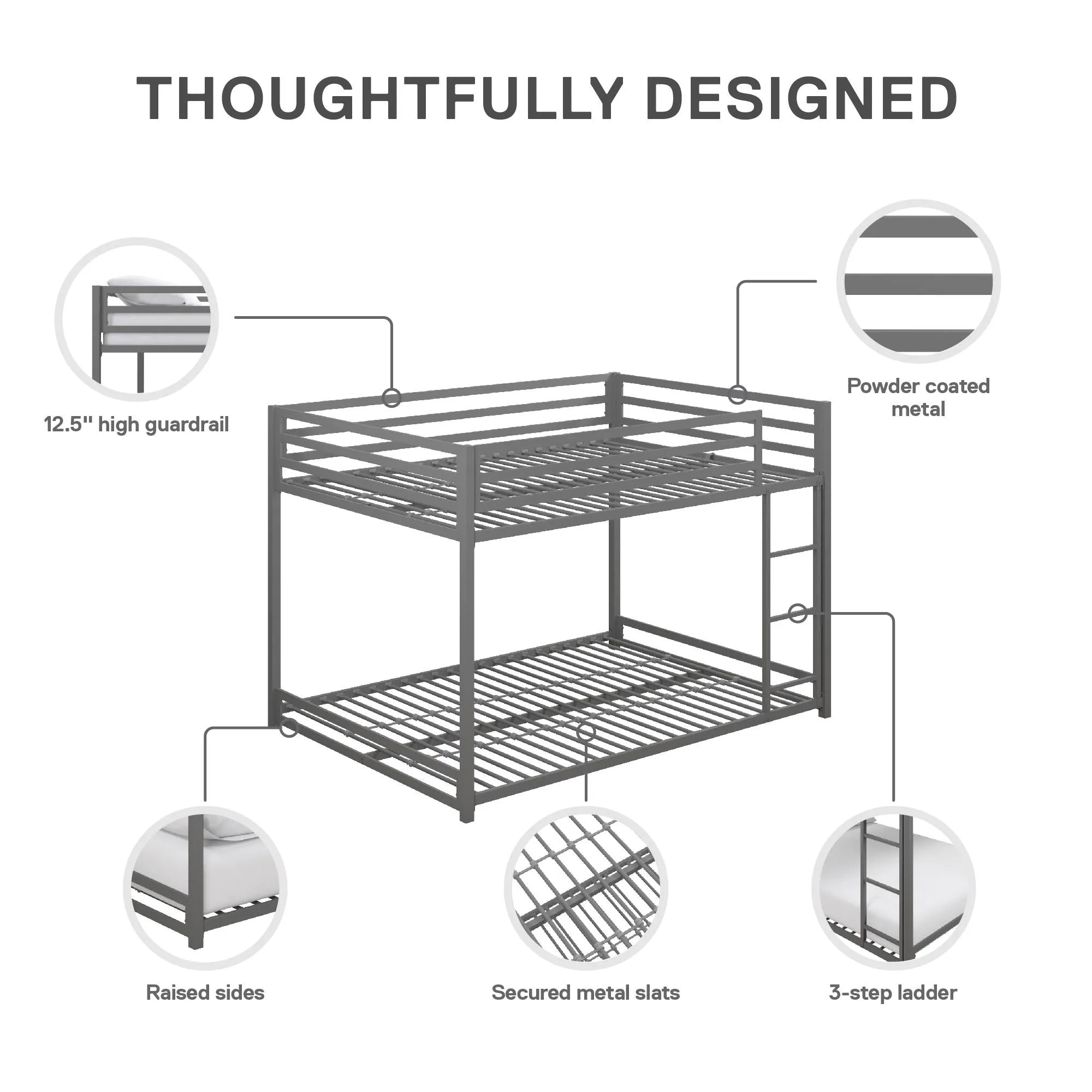 Miles Metal Bunk Bed