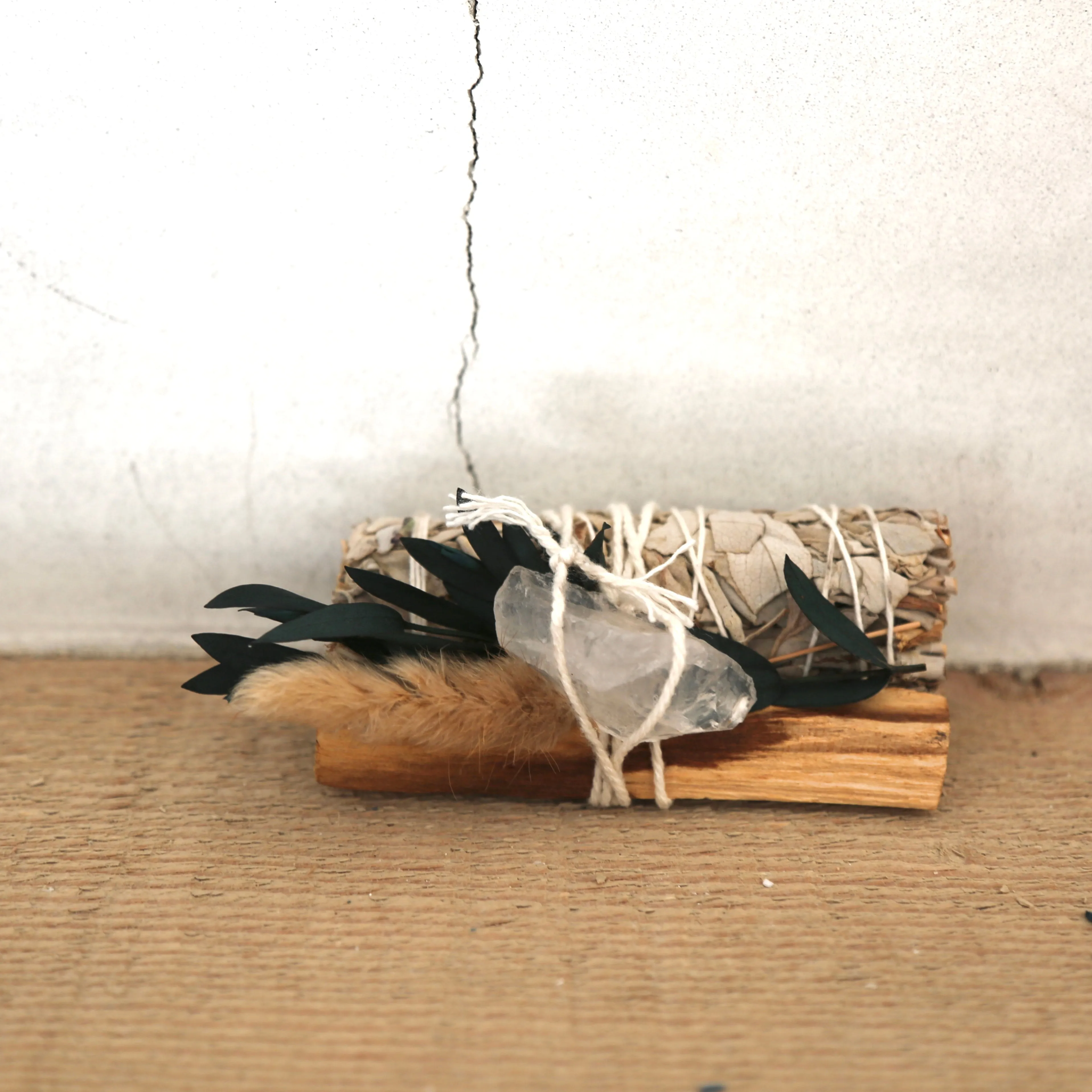Mini Sage & Palo Santo Crystal Bundle