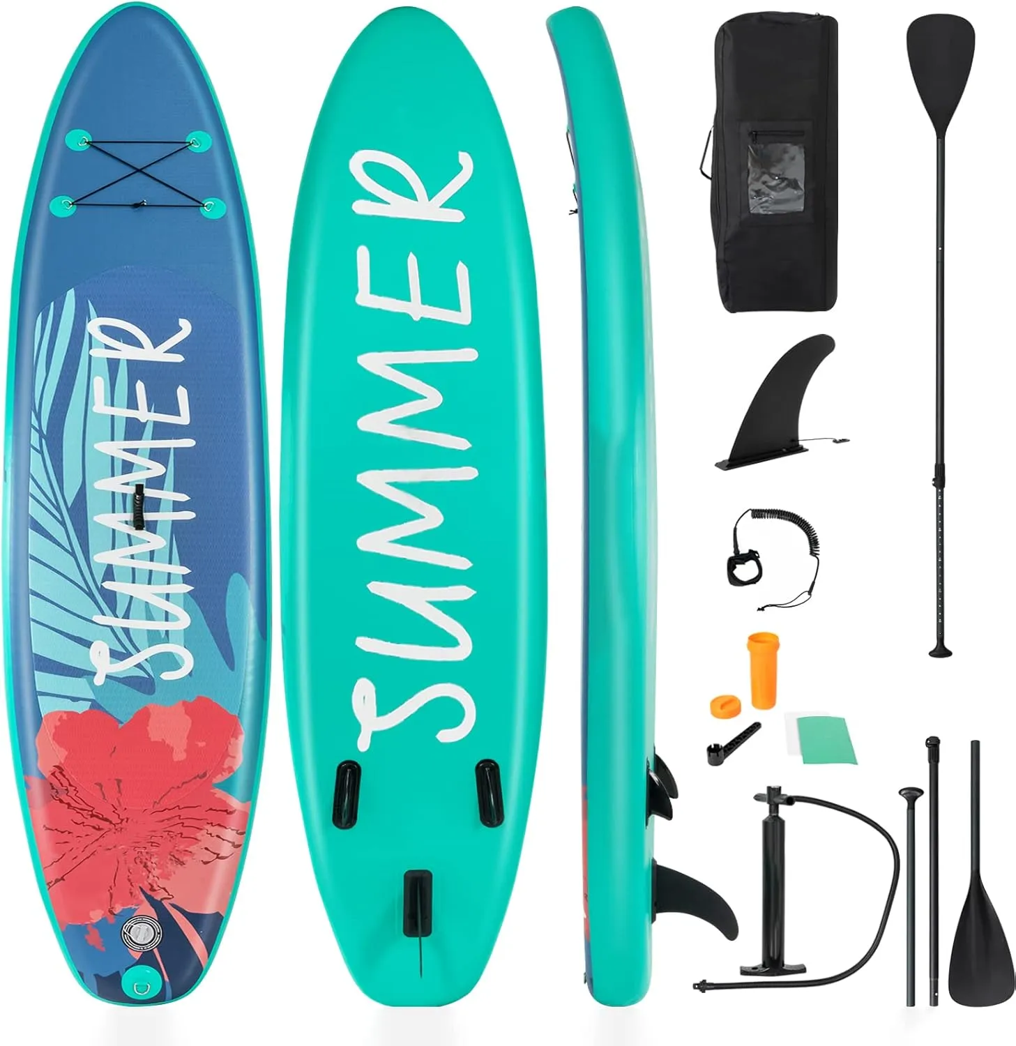 Paddle Board Inflatable 10.5'/11'x32 x6SPORFIT Stand Up Paddle Board with Premium SUP Accessories & Backpack Extra Wide Ultra-Light Youth & Adult Standing Boat for All Skill Levels