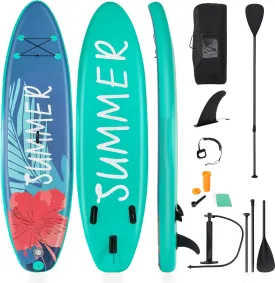 Paddle Board Inflatable 10.5'/11'x32 x6SPORFIT Stand Up Paddle Board with Premium SUP Accessories & Backpack Extra Wide Ultra-Light Youth & Adult Standing Boat for All Skill Levels
