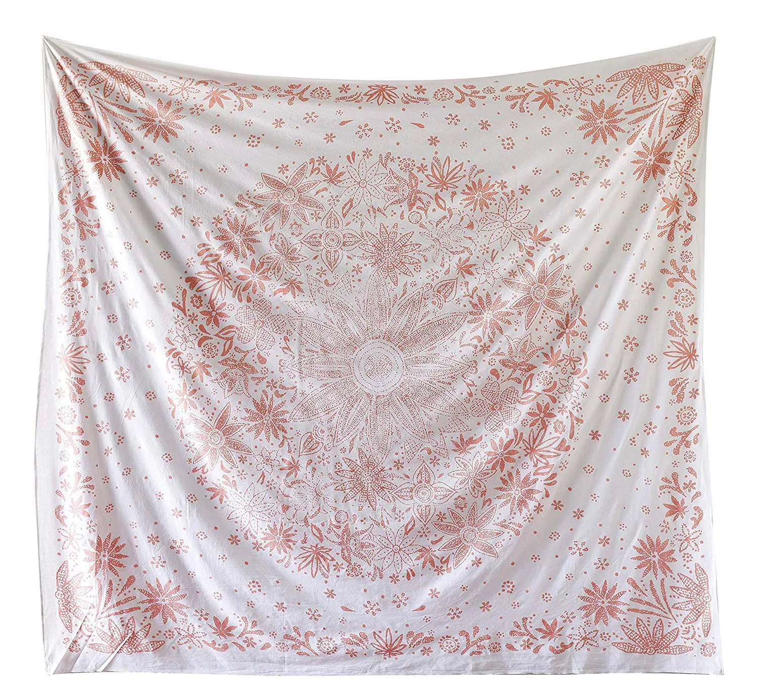 Pink Floral Tapestry