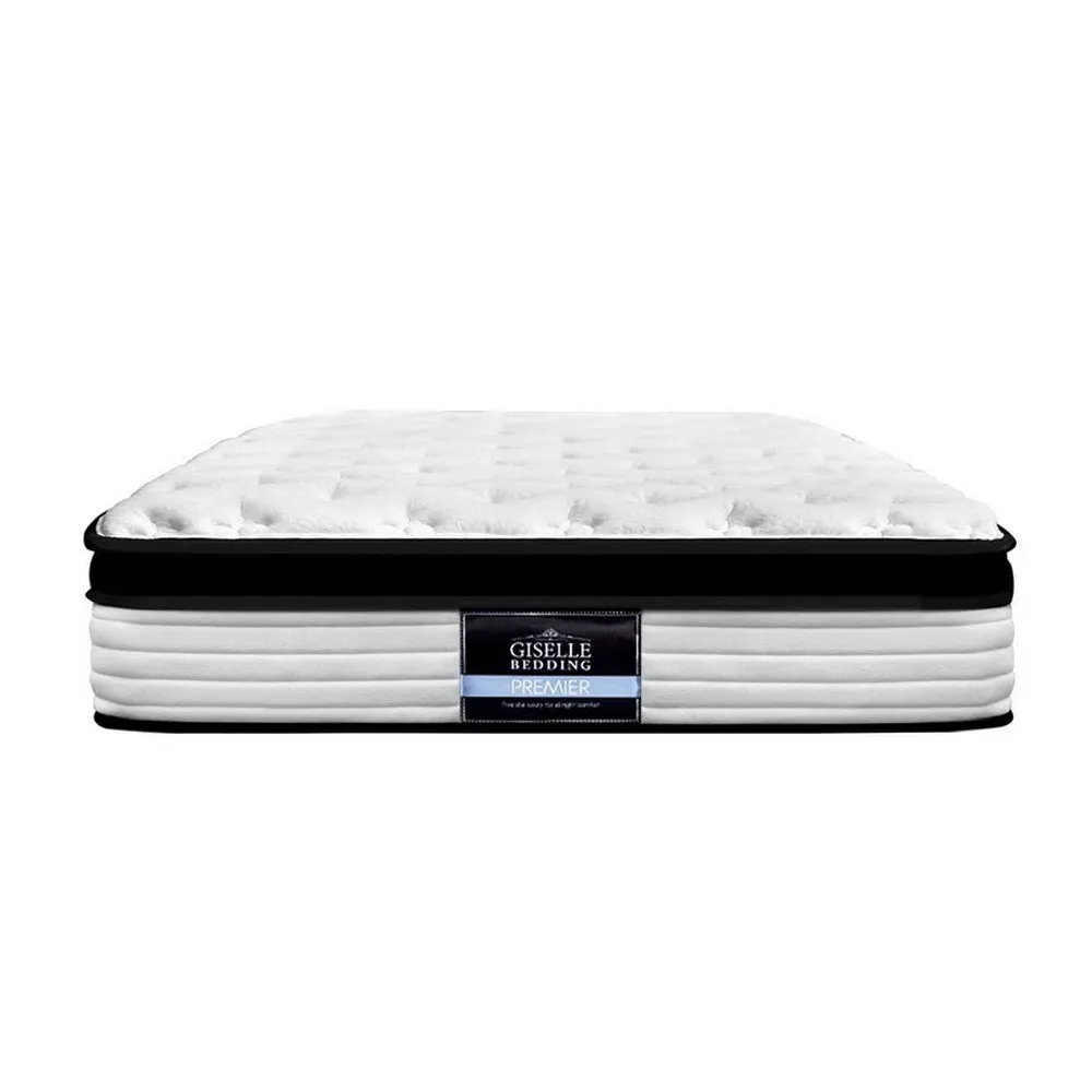 Plush Euro Top Mattress 31cm Medium Firm Single - Giselle Bedding