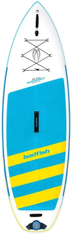 River Shred Inflatable Stand Up Paddle Board | SUP w/Backpack Travel Bag, Pump, Removable tri-fin