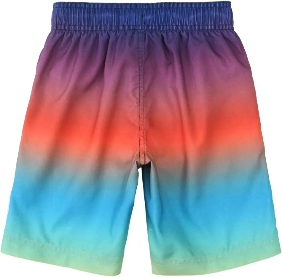 Rokka&Rolla Boys' Swim Trunks UPF 50  Quick Dry Bathing Suit Swimwear Beach Shorts with Mesh Lining