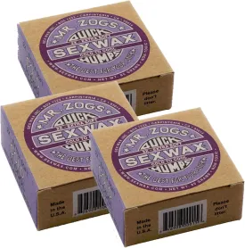 Sex Wax Quick Humps Coconut (Choose Temperature) (2x Cold to Cool, 3 Pack)