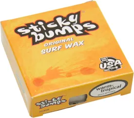 Sticky Bumps Unisex Original Surf Wax - Warm/Tropical / White