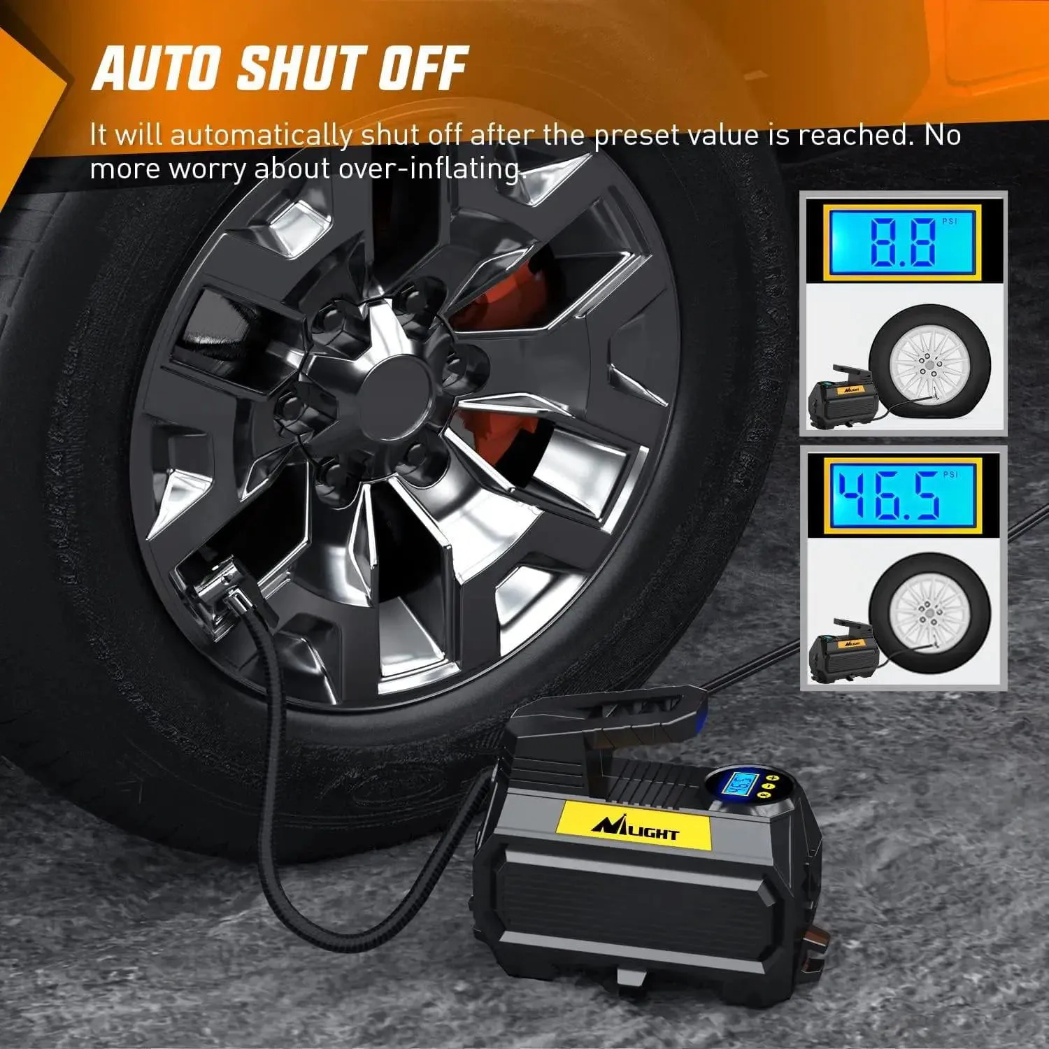 Tire Inflator Air Compressor Pump