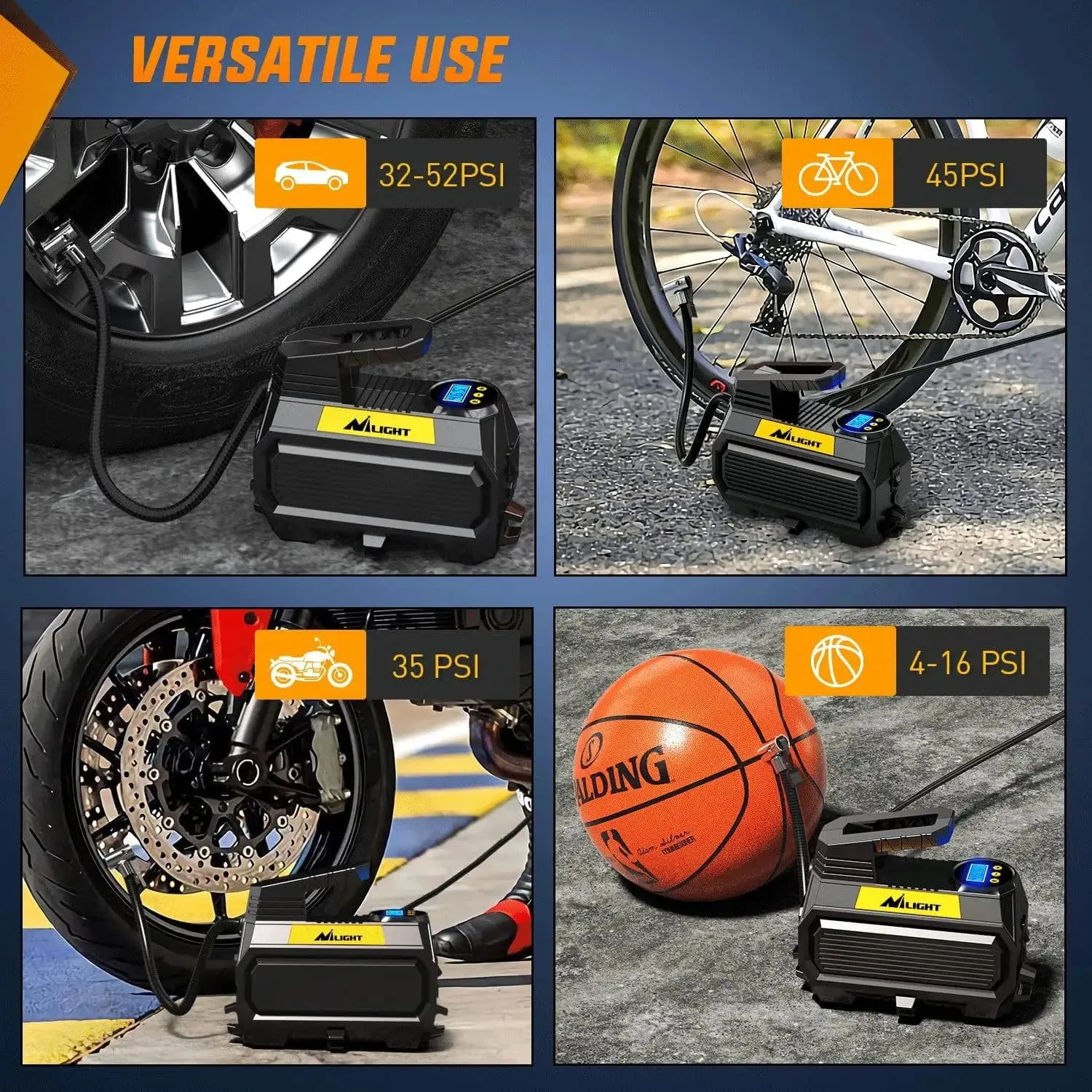 Tire Inflator Air Compressor Pump