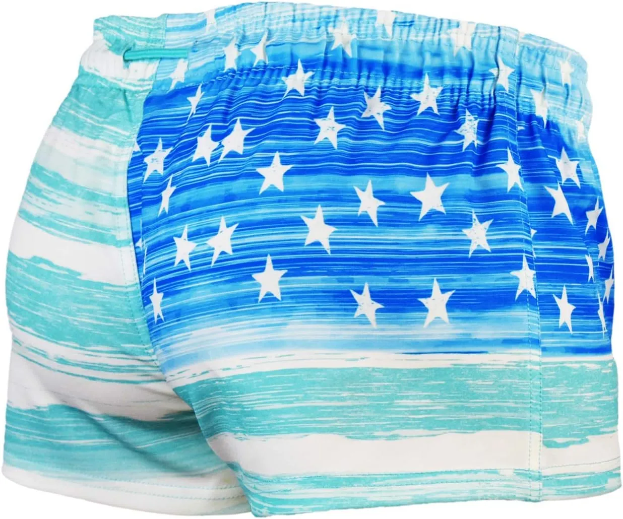 US Apparel Women's Old Glory American Flag Short Shorts, 1.75" Inseam