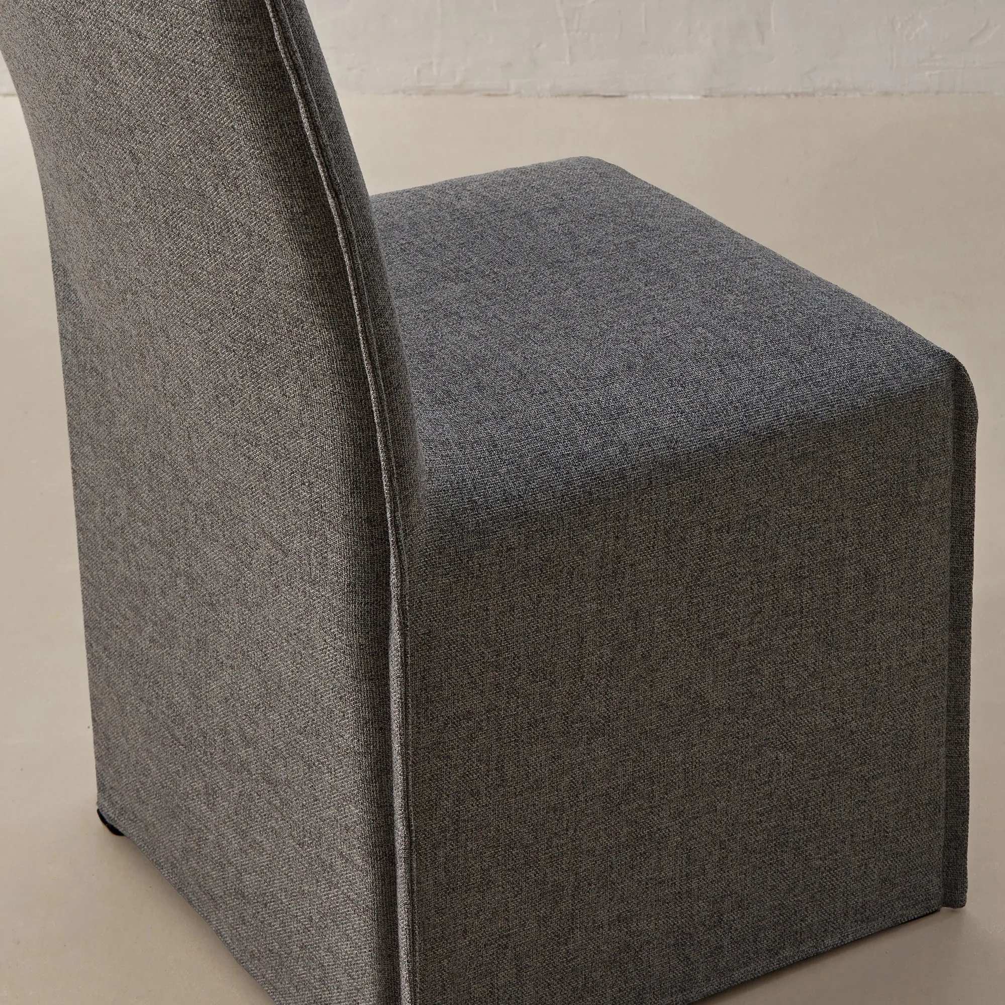Washable Upholstered Dining Chair | 15” Back Height in Ash