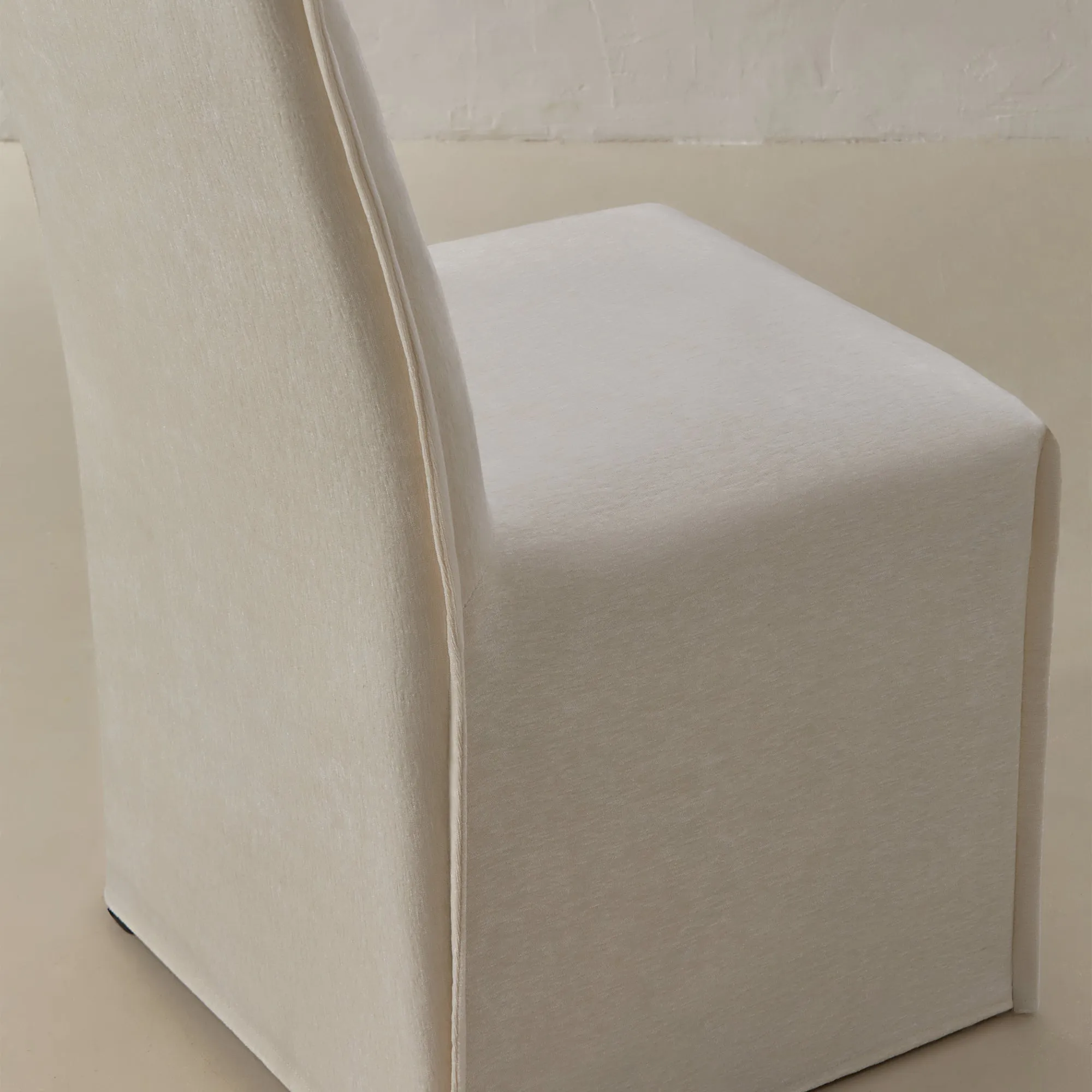 Washable Upholstered Dining Chair | 15" Back Height in Coco (Set of 2)