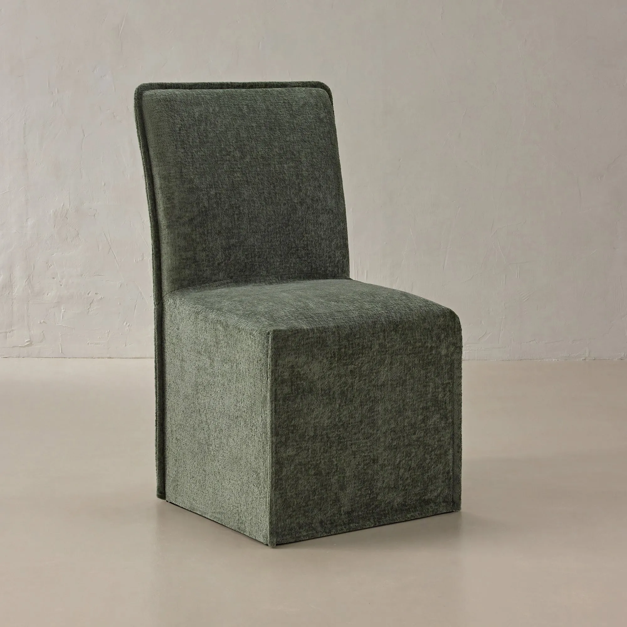 Washable Upholstered Dining Chair | 19” Back Height in Willow