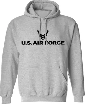 zerogravitee Air Force Pullover Hooded Sweatshirt in Sport Grey